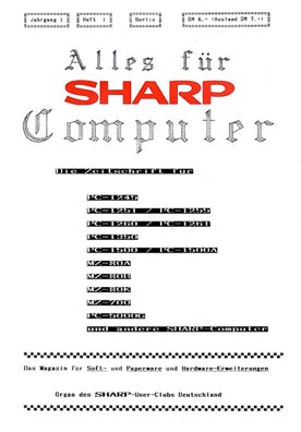 Alles für Sharp Computer